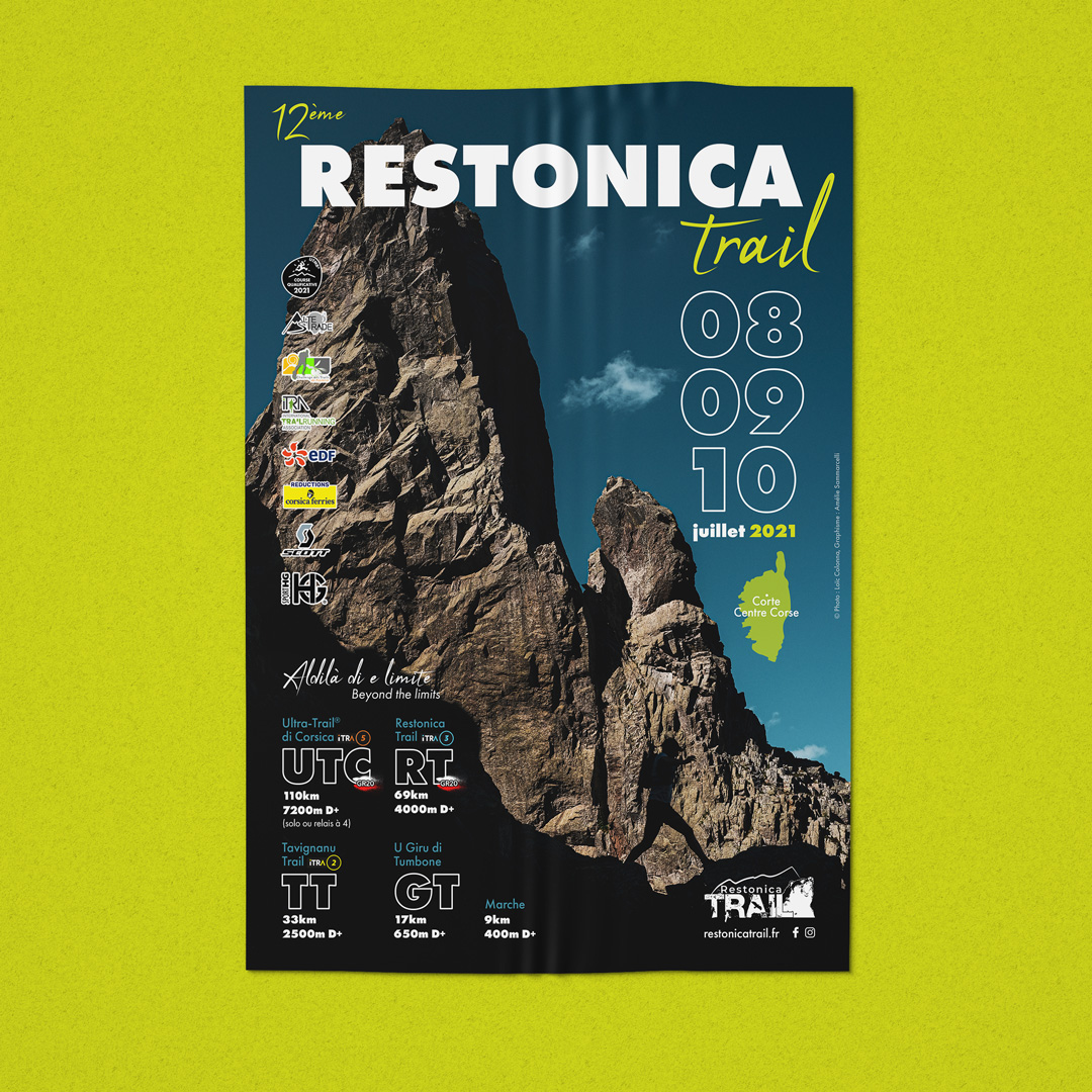 Affiche Restonica trail - Macula Design